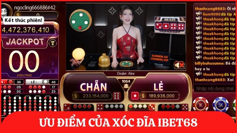Ưu điểm nổi bật của xóc đĩa tại ibet68 giúp thu hút nhiều người tham gia
