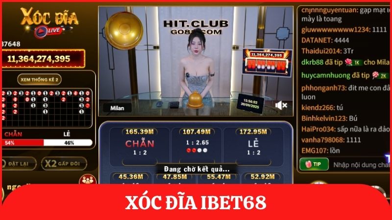 xóc đĩa ibet68